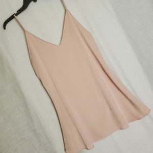 AUDREY 3+1 Mini Slip Dress Blush Spaghetti Strap